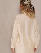 by swan Cămașă Bej deschis Oversize în Stil Clasic cu Buzunar Liozira