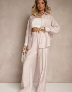 by swan Cămașă Roz deschis Supradimensionată în Stil Clasic cu Buzunar Liozira