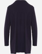 by swan Cardigan neîncheiat din bumbac în stil Basic Kireal Bleumarin