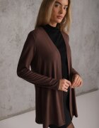 by swan Cardigan neîncheiat din bumbac în stil Basic Kireal Maro