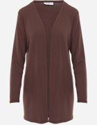 by swan Cardigan neîncheiat din bumbac în stil Basic Kireal Maro