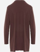 by swan Cardigan neîncheiat din bumbac în stil Basic Kireal Maro