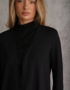 by swan Cardigan neîncheiat din bumbac în stil Basic Kireal Negru