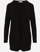 by swan Cardigan neîncheiat din bumbac în stil Basic Kireal Negru