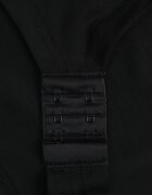 by swan Corset body cu mânecă lungă cu vâscoză și balene Frutesa Imprimeu Negru