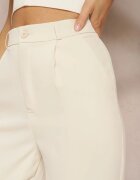 by swan Pantaloni Elegante Bej închis stil țigaretă cu craci largi Vonlea
