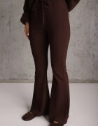 by swan Pantaloni flare modelatori din tricot din bumbac Tirena Maro
