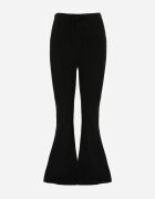 by swan Pantaloni flare modelatori din tricot din bumbac Tirena Negri