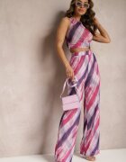 by swan Pantaloni Fucsia de Plasă Largi High Waist Mandiore