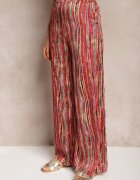 by swan Pantaloni Roșii Stil Palazzo Decorate cu Sclipici Cu Elastic în Talie Hinlea