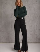 by swan Pulover cu guler înalt Verde închis cu cusătură decorativă Dayshawn