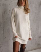 by swan Rochie Albă Din lână Oversize cu golf Revite