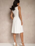 by swan Rochie Albă Evazată din Viscoză Edivaya
