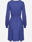 by swan Rochie Albastră din Viscoză cu Croială Cloș Selaitea