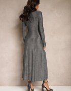 by swan Rochie Argintie Elegantă cu Viscoză și Brocart Werista