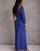 by swan Rochie Asimetrică Bleumarin cu Elastic în Talie și Lanțișor la Umăr Jisse