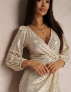 by swan Rochie Aurie Petrecută cu Paiete Netine