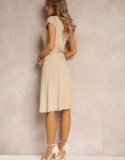 by swan Rochie Bej cu croi petrecut Midi Kynzle