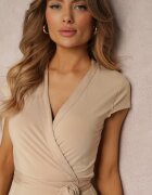 by swan Rochie Bej cu croi petrecut Midi Kynzle
