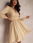 by swan Rochie bej deschis înfășurată și talie Hosidius