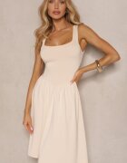 by swan Rochie Bej deschisă Evazată din Viscoză Edivaya
