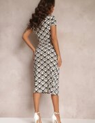 by swan Rochie Bej Plic cu model geometric Cosma