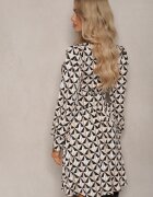 by swan Rochie Bej și Neagră cu Decolteu petrecut și Talie elastică Hiorre