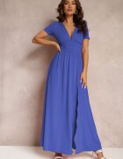 by swan Rochie Bleumarin Maxi cu Fusta Cloș și cu Șliț Zarya