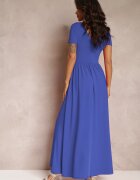 by swan Rochie Bleumarin Maxi cu Fusta Cloș și cu Șliț Zarya