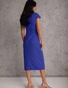 by swan Rochie Bleumarin Midi cu Decolteu Pătrat Linerana