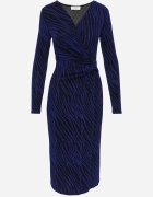 by swan Rochie Bleumarin Strălucitoare Petrecută Midi Zaola
