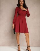 by swan Rochie Bordo cu viscoză cu croi evazat Selaitea