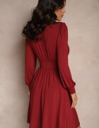by swan Rochie Bordo cu viscoză cu croi evazat Selaitea
