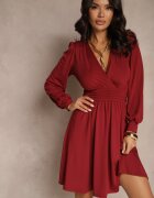 by swan Rochie Bordo cu viscoză cu croi evazat Selaitea