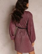 by swan Rochie Bordo Metalică Plisată cu curea Fonelle