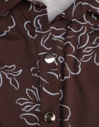 by swan Rochie-cămașă cu adaos de viscoză cu curea și motiv floral Titanis Maro
