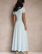 by swan Rochie cambrată cu mânecă scurtă albastru deschis Liranisea