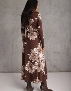 by swan Rochie din viscoză cu flori și decolteu petrecut Joviene Maro