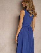 by swan Rochie Evazată Albastră cu Viscoză Edivaya