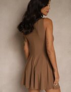 by swan Rochie Evazată Maro din Viscoză Fără Mâneci Nalirena