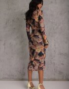by swan Rochie Maro-Bleu Marin petrecută din plasă cu viscoză decorată cu încrețituri Varseli