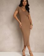 by swan Rochie Maro Bodycon cu croială mulată cu decolteu în V Efrerina