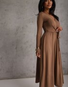 by swan Rochie Maro Cambrată cu curea cu amestec de vâscoză Hrestalia