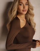 by swan Rochie Maro cu croială cambrată cu decolteu decupat asimetric și șliț Sairel