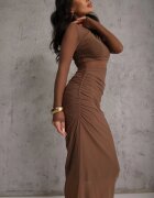 by swan Rochie Maro de Plasă Maxi cu croială mulată Kremse