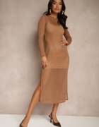 by swan Rochie Maro din plasă cu viscoză Decorată cu model striat Ninorina
