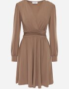 by swan Rochie Maro din Viscoză cu Croială Cloș Selaitea