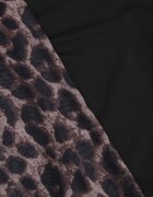 by swan Rochie maro leopard din plasă cu viscoză mulată Nalandra