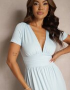 by swan Rochie Mentă Maxi cu croială evazată și șliț Zarya