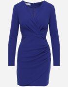 by swan Rochie Mini Bleu Marin cu Decolteu Petrecut cu Drapaje Kismetia